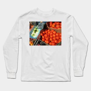 Paris Belleville Fruit and Vegetable Market Long Sleeve T-Shirt